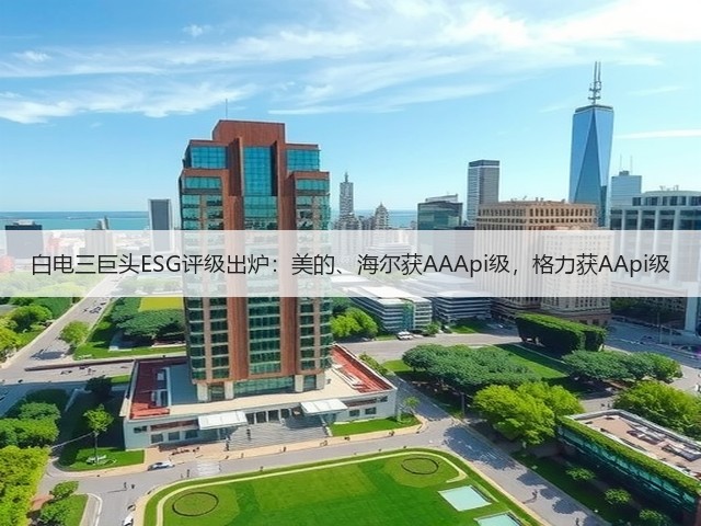 白电三巨头ESG评级出炉:美的、海尔获AAApi级,格力获AApi级(图1) 白电三巨头ESG评级出炉:美的、海尔获AAApi级,格力获AApi级(图1)