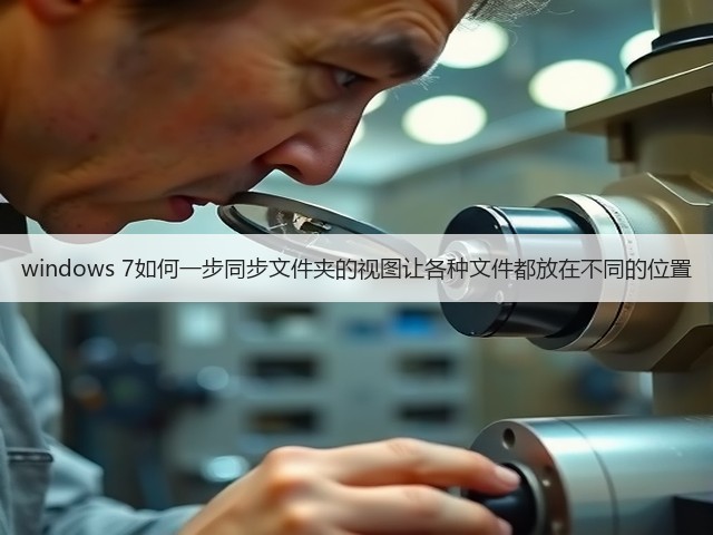windows 7如何一步同步文件夹的视图让各种文件都放在不同的位置(图3) windows 7如何一步同步文件夹的视图让各种文件都放在不同的位置(图3)