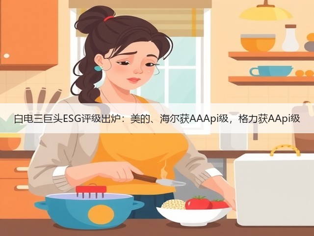 白电三巨头ESG评级出炉:美的、海尔获AAApi级,格力获AApi级(图1) 白电三巨头ESG评级出炉:美的、海尔获AAApi级,格力获AApi级(图1)