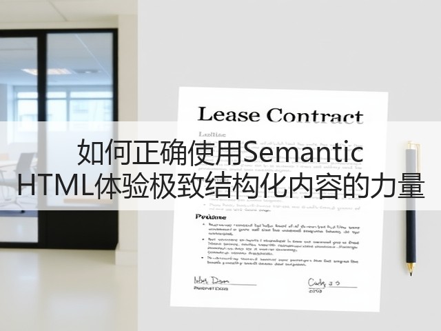 如何正确使用Semantic HTML体验极致结构化内容的力量(图2) 如何正确使用Semantic HTML体验极致结构化内容的力量(图2)