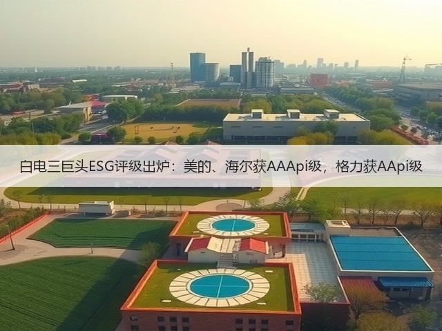 白电三巨头ESG评级出炉：美的、海尔获AAApi级，格力获AApi级(图1)