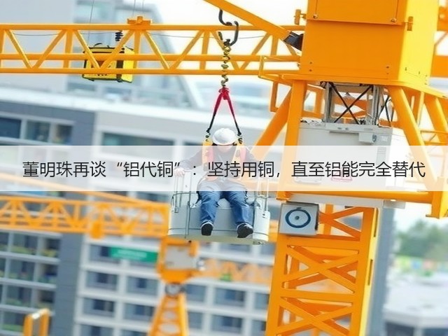 董明珠再谈“铝代铜”:坚持用铜,直至铝能完全替代(图1) 董明珠再谈“铝代铜”:坚持用铜,直至铝能完全替代(图1)
