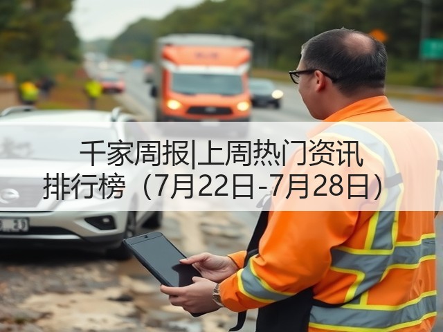 千家周报|上周热门资讯 排行榜(7月22日-7月28日)(图3) 千家周报|上周热门资讯 排行榜(7月22日-7月28日)(图3)