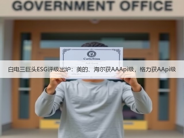 白电三巨头ESG评级出炉:美的、海尔获AAApi级,格力获AApi级(图2) 白电三巨头ESG评级出炉:美的、海尔获AAApi级,格力获AApi级(图2)