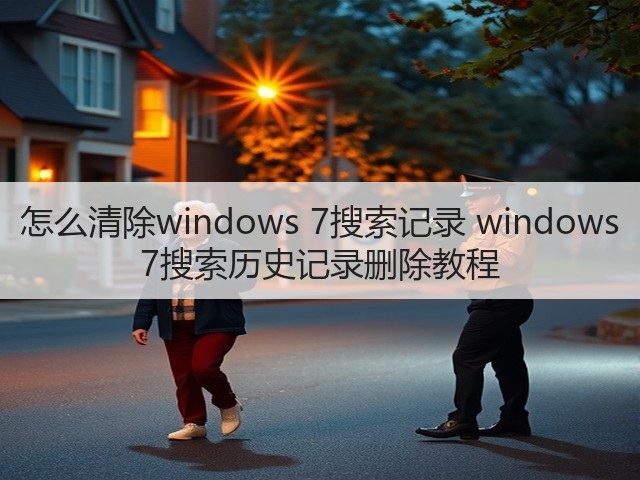 怎么清除windows 7搜索记录 windows 7搜索历史记录删除教程(图2)