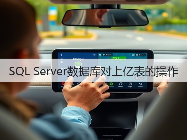 SQL Server数据库对上亿表的操作(图1) SQL Server数据库对上亿表的操作(图1)