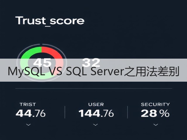 MySQL VS SQL Server之用法差别(图3)