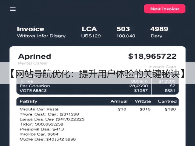 【网站导航优化:提升用户体验的关键秘诀】(图1) 【网站导航优化:提升用户体验的关键秘诀】(图1)