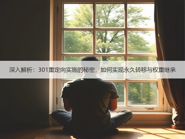 深入解析：301重定向实施的秘密，如何实现永久转移与权重继承(图3)