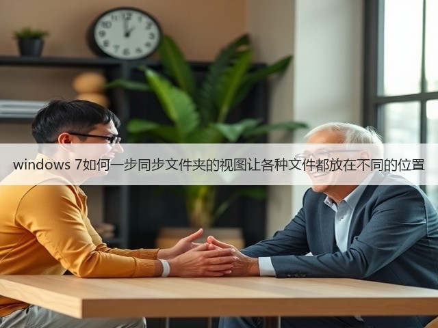 windows 7如何一步同步文件夹的视图让各种文件都放在不同的位置(图1) windows 7如何一步同步文件夹的视图让各种文件都放在不同的位置(图1)