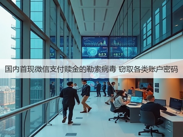 国内首现微信支付赎金的勒索病毒 窃取各类账户密码(图3) 国内首现微信支付赎金的勒索病毒 窃取各类账户密码(图3)
