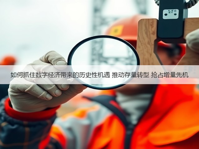 如何抓住数字经济带来的历史性机遇 推动存量转型 抢占增量先机(图1) 如何抓住数字经济带来的历史性机遇 推动存量转型 抢占增量先机(图1)