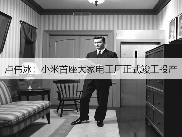 卢伟冰:小米首座大家电工厂正式竣工投产(图2) 卢伟冰:小米首座大家电工厂正式竣工投产(图2)