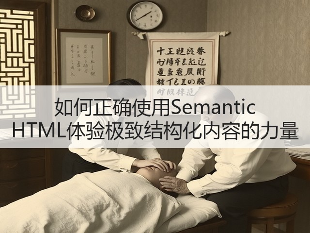 如何正确使用Semantic HTML体验极致结构化内容的力量(图3) 如何正确使用Semantic HTML体验极致结构化内容的力量(图3)