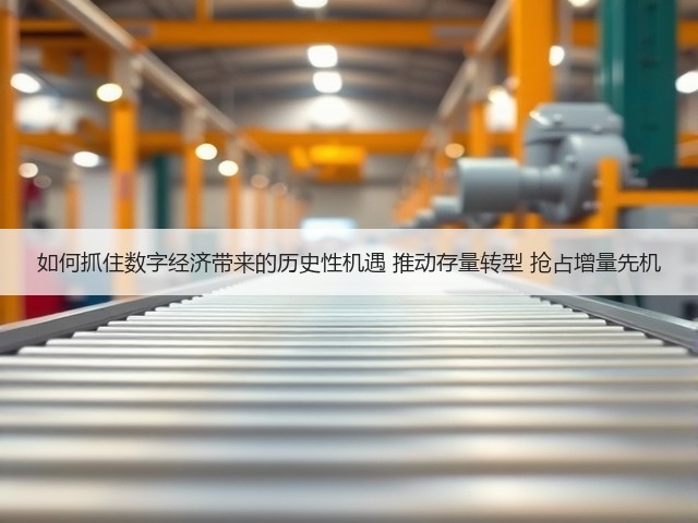 如何抓住数字经济带来的历史性机遇 推动存量转型 抢占增量先机(图1)