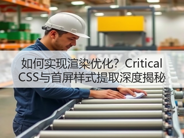 如何实现渲染优化?Critical CSS与首屏样式提取深度揭秘(图1) 如何实现渲染优化?Critical CSS与首屏样式提取深度揭秘(图1)