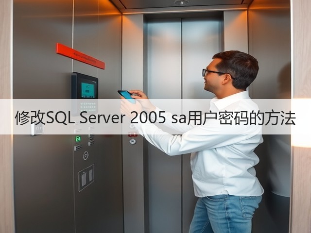 修改SQL Server 2005 sa用户密码的方法(图2) 修改SQL Server 2005 sa用户密码的方法(图2)