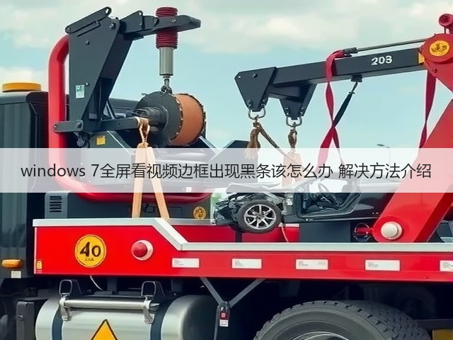 windows 7全屏看视频边框出现黑条该怎么办 解决方法介绍(图2)