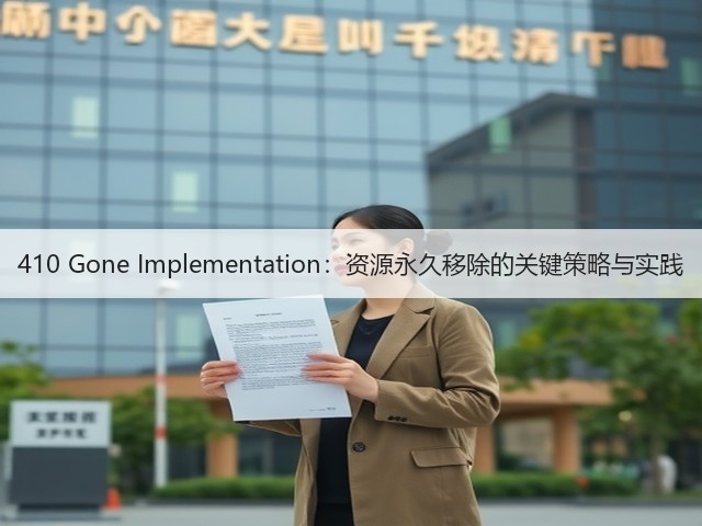 410 Gone Implementation:资源永久移除的关键策略与实践(图1) 410 Gone Implementation:资源永久移除的关键策略与实践(图1)