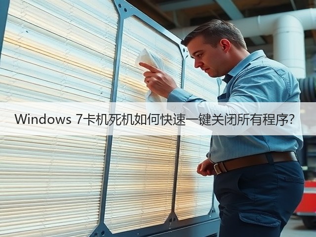 Windows 7卡机死机如何快速一键关闭所有程序?(图2) Windows 7卡机死机如何快速一键关闭所有程序?(图2)