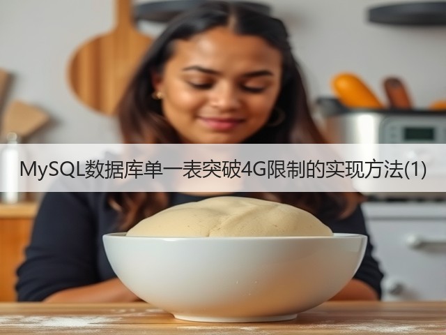 MySQL数据库单一表突破4G限制的实现方法(1)(图1) MySQL数据库单一表突破4G限制的实现方法(1)(图1)