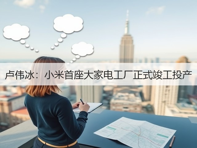 卢伟冰:小米首座大家电工厂正式竣工投产(图1) 卢伟冰:小米首座大家电工厂正式竣工投产(图1)