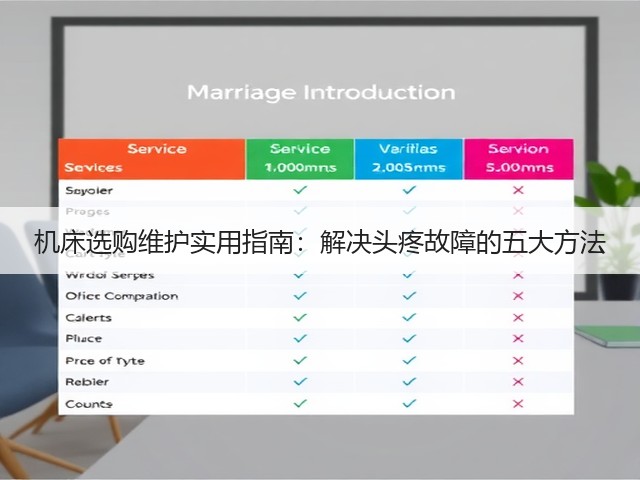 机床选购维护实用指南:解决头疼故障的五大方法(图3) 机床选购维护实用指南:解决头疼故障的五大方法(图3)