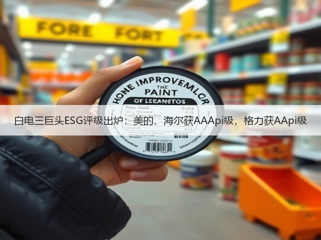 白电三巨头ESG评级出炉:美的、海尔获AAApi级,格力获AApi级(图2) 白电三巨头ESG评级出炉:美的、海尔获AAApi级,格力获AApi级(图2)