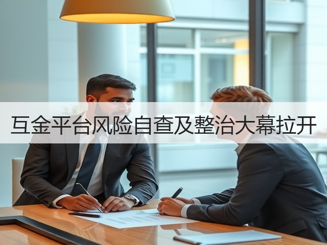 互金平台风险自查及整治大幕拉开(图1) 互金平台风险自查及整治大幕拉开(图1)