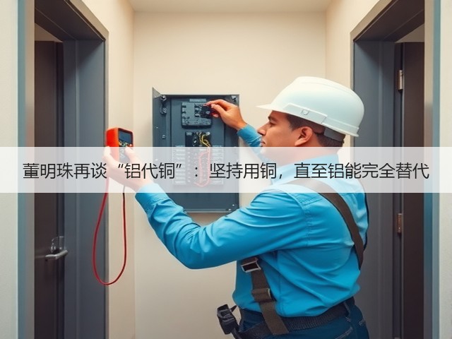 董明珠再谈“铝代铜”:坚持用铜,直至铝能完全替代(图1) 董明珠再谈“铝代铜”:坚持用铜,直至铝能完全替代(图1)