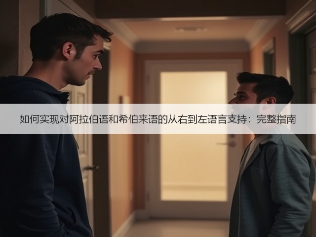 如何实现对阿拉伯语和希伯来语的从右到左语言支持:完整指南(图2) 如何实现对阿拉伯语和希伯来语的从右到左语言支持:完整指南(图2)