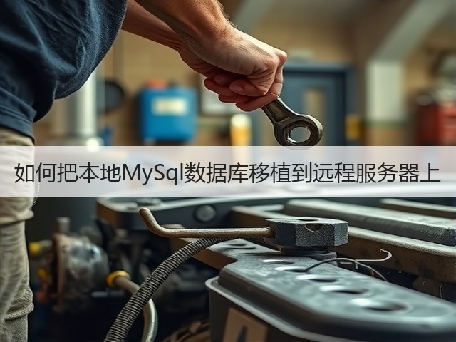如何把本地MySql数据库移植到远程服务器上(图3) 如何把本地MySql数据库移植到远程服务器上(图3)
