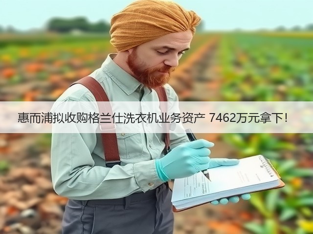 惠而浦拟收购格兰仕洗衣机业务资产 7462万元拿下!(图1) 惠而浦拟收购格兰仕洗衣机业务资产 7462万元拿下!(图1)