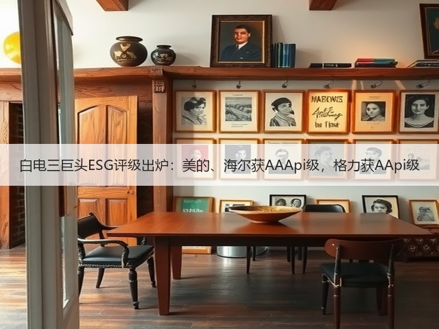 白电三巨头ESG评级出炉:美的、海尔获AAApi级,格力获AApi级(图1) 白电三巨头ESG评级出炉:美的、海尔获AAApi级,格力获AApi级(图1)