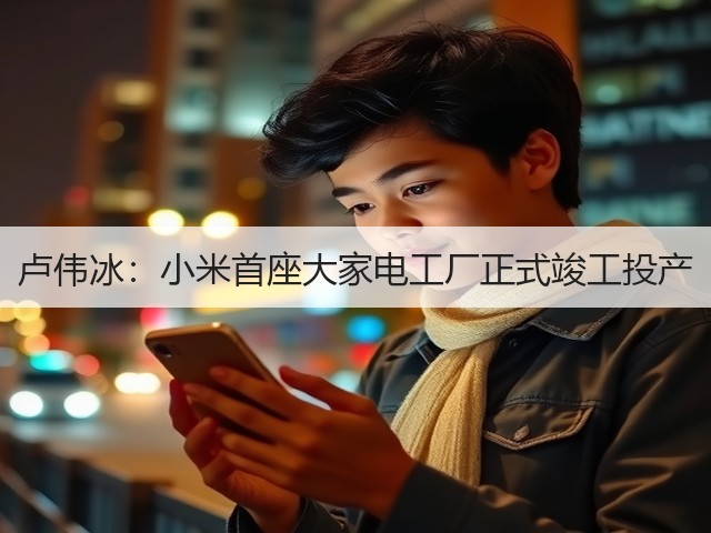 卢伟冰：小米首座大家电工厂正式竣工投产(图1)