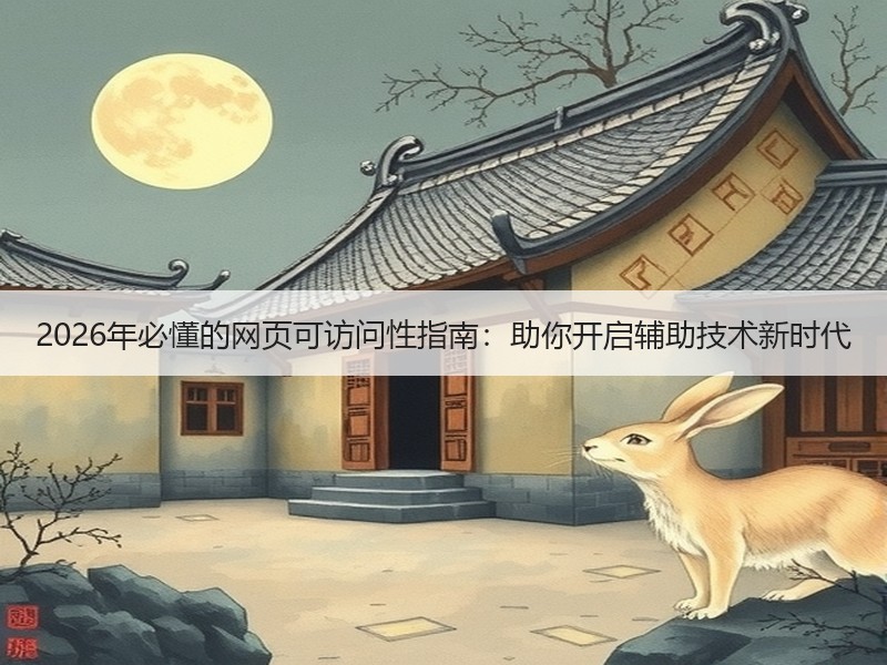 2026年必懂的网页可访问性指南：助你开启辅助技术新时代 - 诺云路远科技资讯网