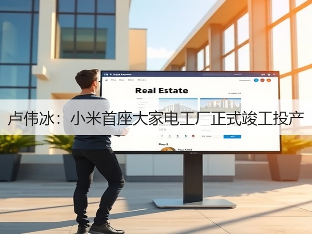 卢伟冰:小米首座大家电工厂正式竣工投产(图1) 卢伟冰:小米首座大家电工厂正式竣工投产(图1)