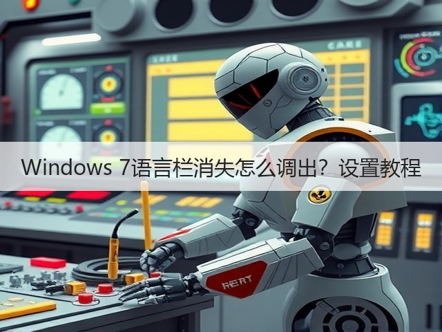 Windows 7语言栏消失怎么调出?设置教程(图3) Windows 7语言栏消失怎么调出?设置教程(图3)