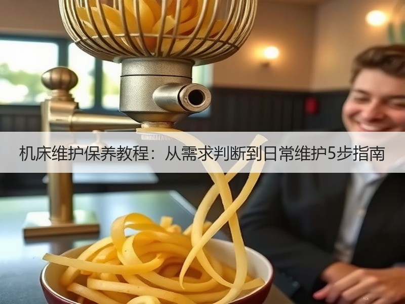 机床维护保养教程：从需求判断到日常维护5步指南 - 诺云路远科技资讯网