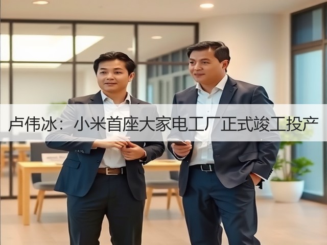 卢伟冰：小米首座大家电工厂正式竣工投产(图3)