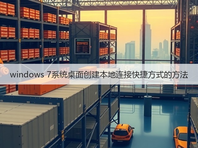 windows 7系统桌面创建本地连接快捷方式的方法(图1) windows 7系统桌面创建本地连接快捷方式的方法(图1)