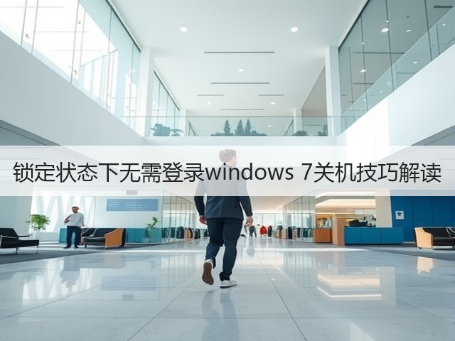 锁定状态下无需登录windows 7关机技巧解读(图1) 锁定状态下无需登录windows 7关机技巧解读(图1)