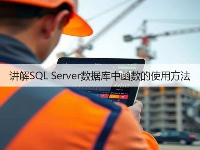 讲解SQL Server数据库中函数的使用方法(图2) 讲解SQL Server数据库中函数的使用方法(图2)