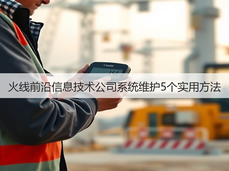 火线前沿信息技术公司系统维护5个实用方法 - 诺云路远科技资讯网