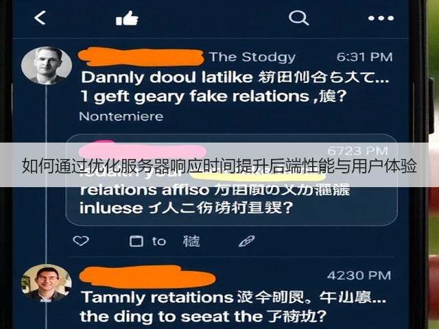 如何通过优化服务器响应时间提升后端性能与用户体验(图3) 如何通过优化服务器响应时间提升后端性能与用户体验(图3)