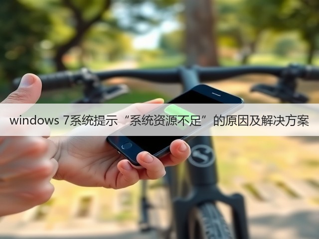 windows 7系统提示“系统资源不足”的原因及解决方案(图3) windows 7系统提示“系统资源不足”的原因及解决方案(图3)
