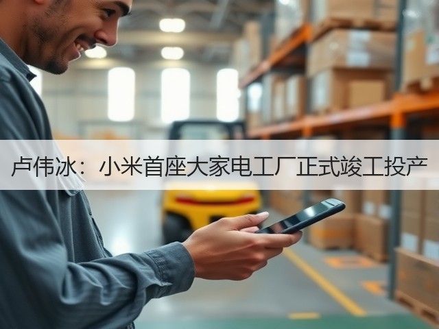 卢伟冰：小米首座大家电工厂正式竣工投产(图2)