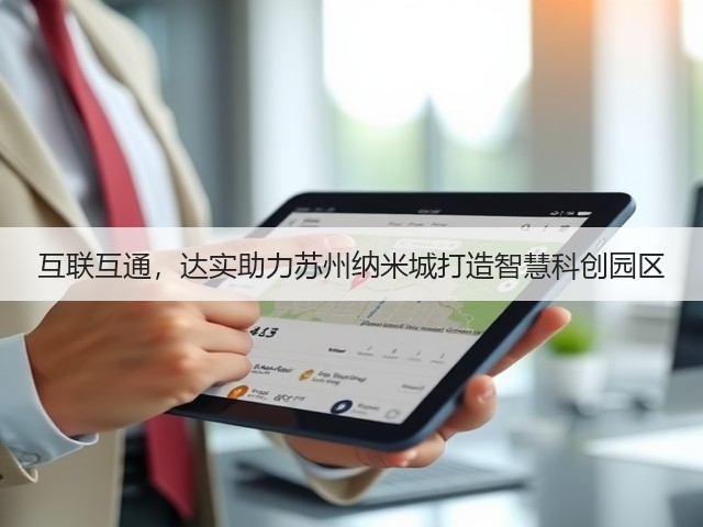 互联互通,达实助力苏州纳米城打造智慧科创园区(图3) 互联互通,达实助力苏州纳米城打造智慧科创园区(图3)