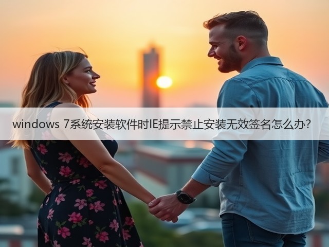 windows 7系统安装软件时IE提示禁止安装无效签名怎么办?(图3) windows 7系统安装软件时IE提示禁止安装无效签名怎么办?(图3)