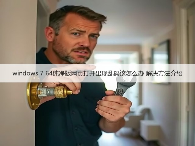windows 7 64纯净版网页打开出现乱码该怎么办 解决方法介绍(图1) windows 7 64纯净版网页打开出现乱码该怎么办 解决方法介绍(图1)